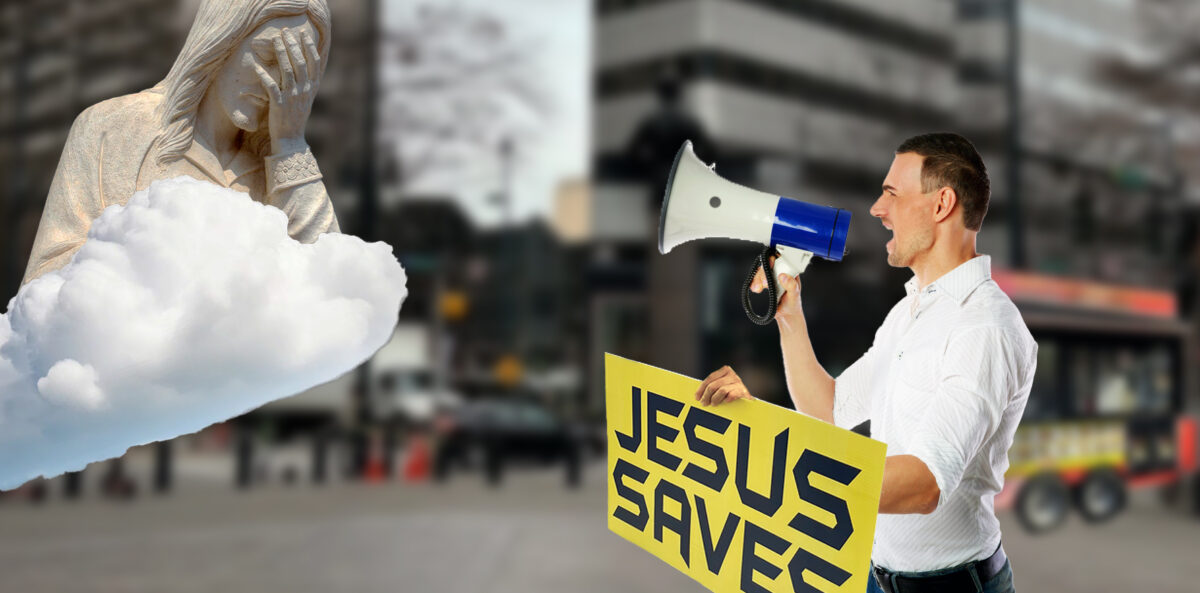 God: Man Yelling ‘Jesus Saves’ In Uptown Ranks Among My Most Annoying Creations