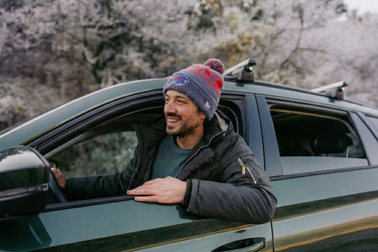“We Get This Every Week Up North,” Says Man Seconds Before Sliding Into Ditch